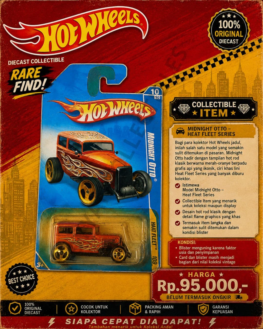 Hot Wheels Rare Find (Orange)